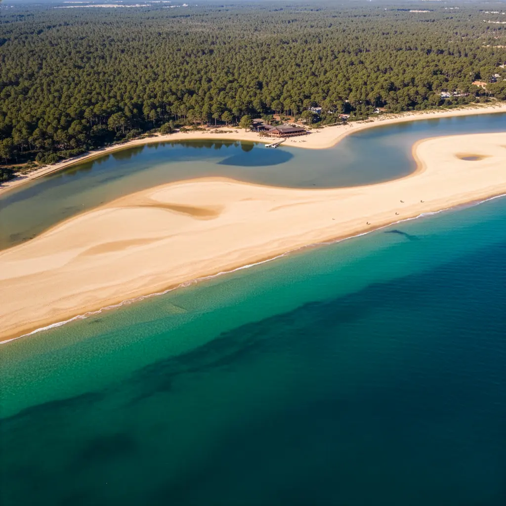 Coastal beach landscape at Praia da Quinta do Lago