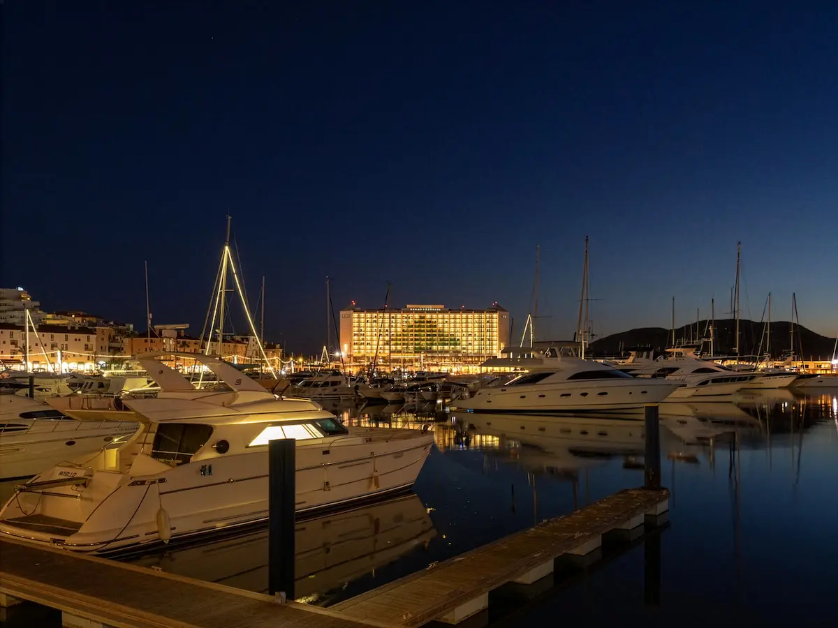 Vilamoura Marina in the Algarve with luxury yachts and vibrant waterfront lifestyle