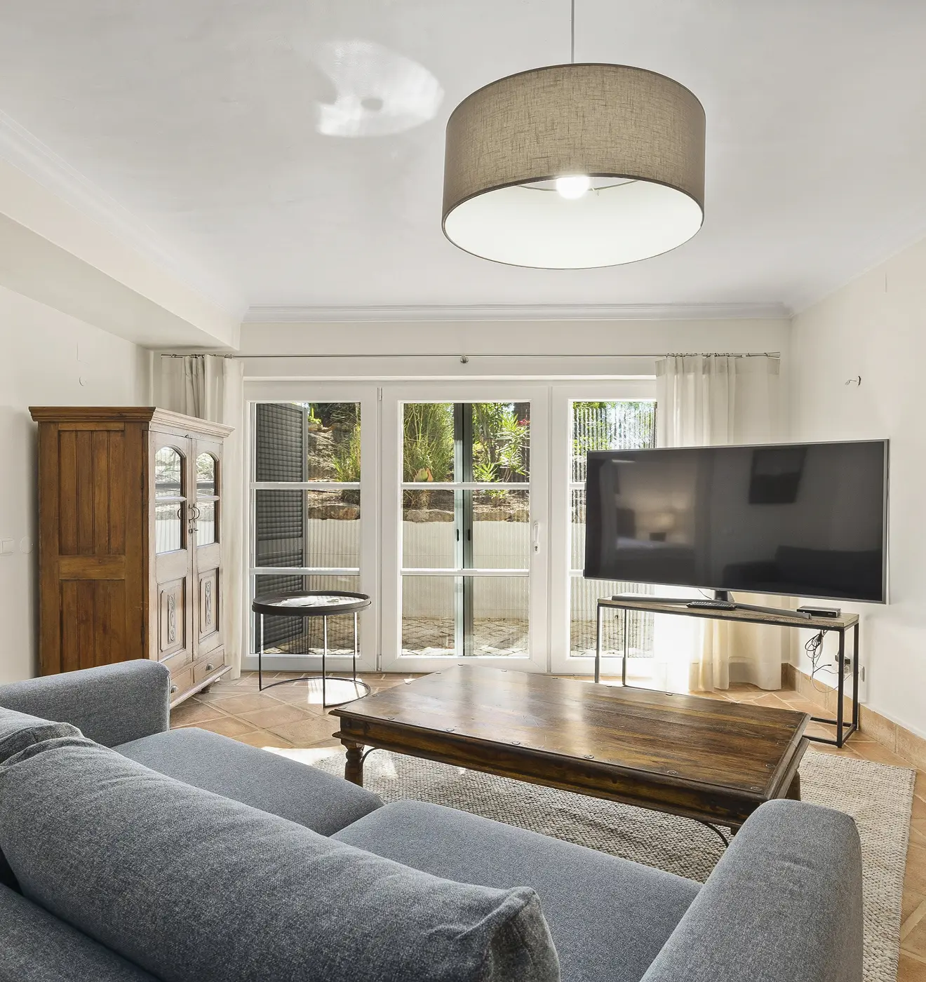 Private media and TV room designed for comfort inside Villa Alegria luxury villa