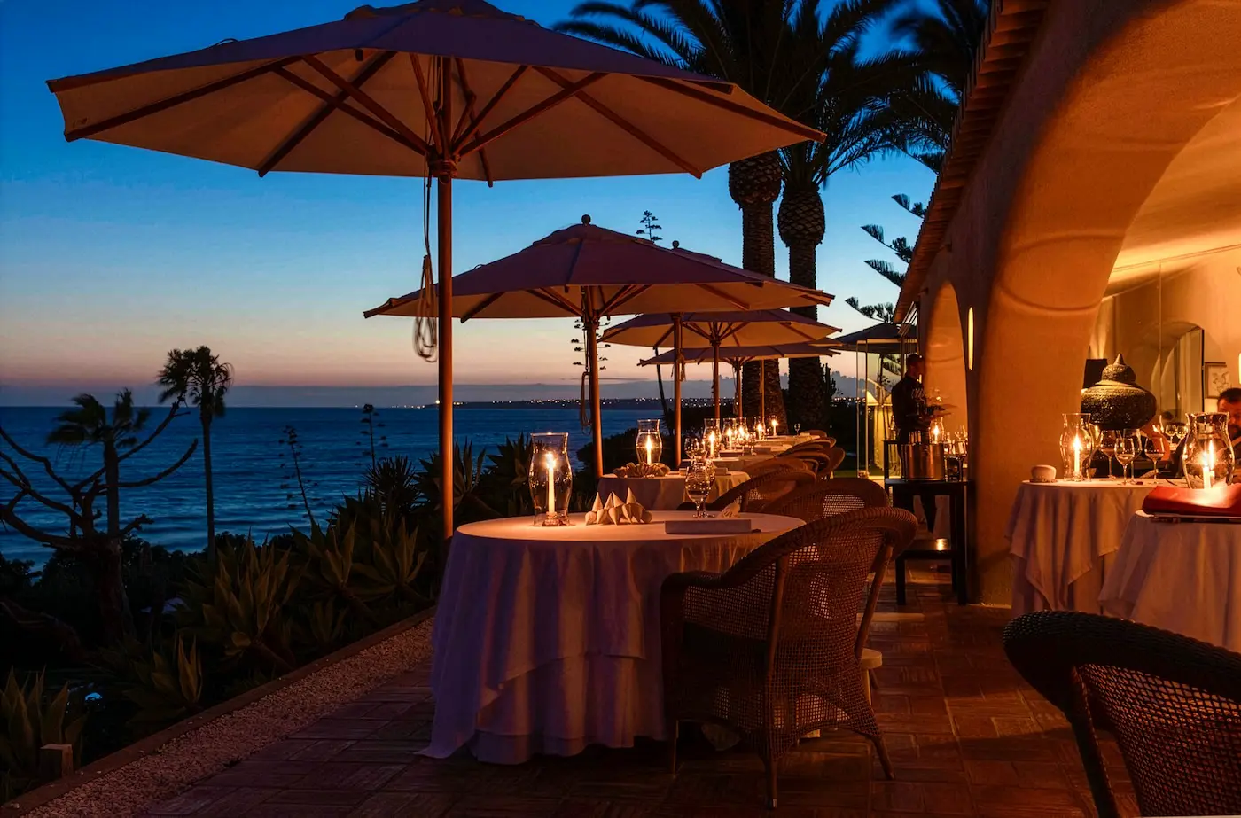 Vila Joya two Michelin-star restaurant overlooking the Atlantic in Galé Algarve