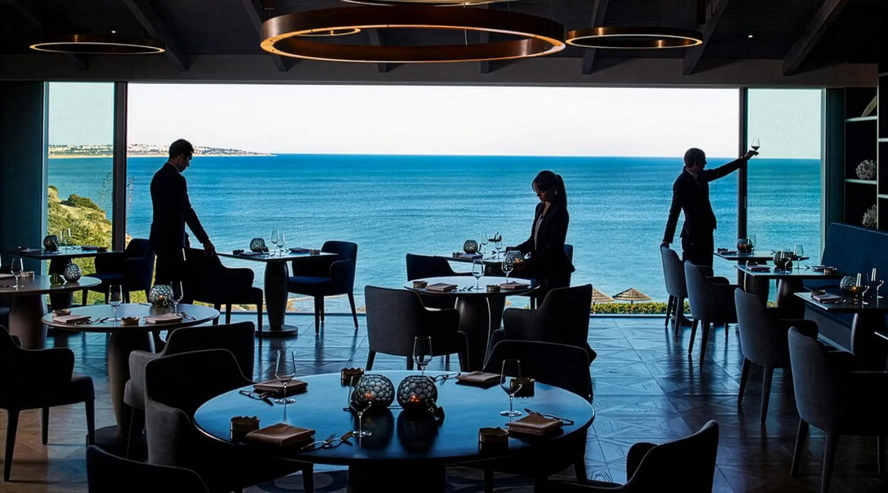 Ocean two Michelin-star restaurant at Vila Vita Parc Algarve overlooking the Atlantic Ocean