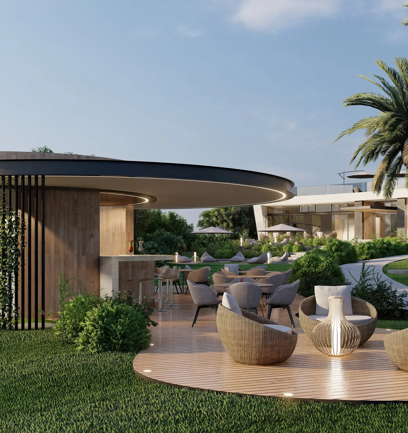 Juice bar and tapas lounge at Quinta Heights wellness resort